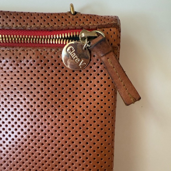Clare V Tan Perforated Crossbody Bag -Reposh - Picture 7 of 9